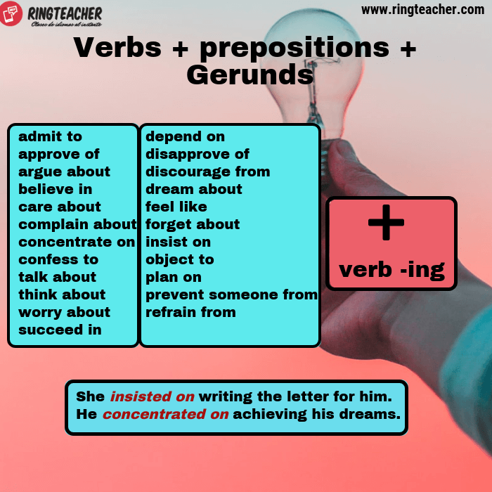 gérondifs et infinitifs en anglais
